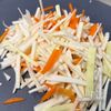 レンチンで！【大根皮のおつまみ和え)の工程1