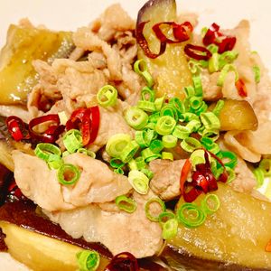 お料理happy🍀の作ってみた!投稿(【おいしさ悶絶級！】豚こま茄子のしょうがポン照り☆ご飯が進む)
