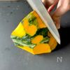 火を使わない!かぼちゃミートグラタンの工程1