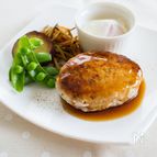 『照り焼き豆腐ハンバーグ 温玉添え』＃ヘルシー