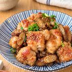 鶏ももとごぼうの甘酢炒め【食材2つで】
