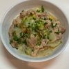 N'sの作ってみた!投稿(ワンパン10分!【豚こま肉と白菜の中華炒め】ごま油香る♩)