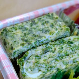 まゆのの作ってみた!投稿(青海苔としらすの甘くない玉子焼き【低糖質・お弁当】)