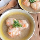 海老団子とおろし蓮根スープ
