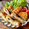 少ない油でサクッと揚がる！カリカリ♪【鶏むねしそチーズカツ】