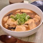 体が温まる♪味噌あんかけ豆腐