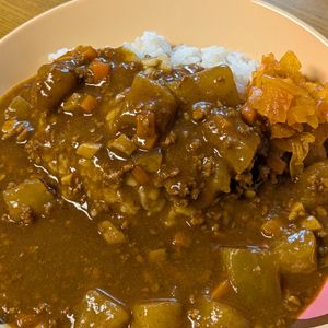 かめちゃん🐢の作ってみた!投稿(野菜を食べよう！大根と挽き肉の和風カレー)