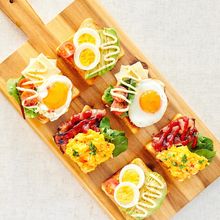 のせるだけ！パーティーにもぴったりな卵のオープンサンド