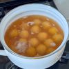 れんこん入り鶏だんごとキャベツのしょうがスープの工程3