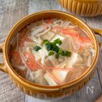 コスパ最強♩カニえの豆腐スープ