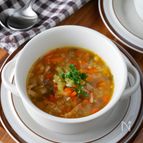 | 体温まる | ハンパ野菜でおいしいスープ