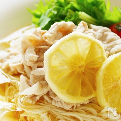 豚しゃぶのレモンそうめん