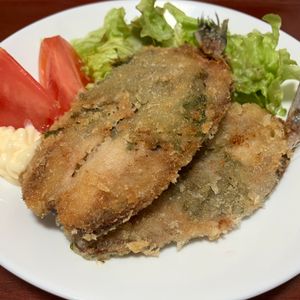 りんごの作ってみた!投稿(梅と大葉でさっぱり！一味違うイワシフライ)