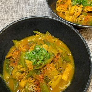 楽ラク手抜キッチン🐶🐾の作ってみた!投稿(濃厚♩我が家のカレー蕎麦)