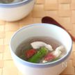 つるるんささみとオクラの冷製梅スープ