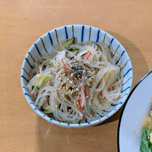 かおちゃんの作ってみた!投稿(【レンジで♡中華風春雨サラダ】ポン酢で簡単！味しみ！)