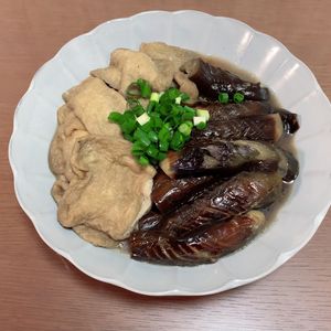 そうちゃんまま。の作ってみた!投稿(とろとろ秋なすと油揚げの♪たっぷりあま～いお出汁の煮浸し🤩)