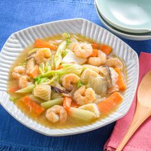 白だしとごま油で味付け簡単！海鮮八宝菜