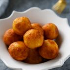 もちっと旨い『米粉さつまいもボール』おやつにも♪