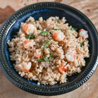 炊飯器で一撃！えびと長ネギの炊き込みごはん
