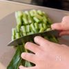 子どもがパクパク!小松菜の胡麻マヨあえの工程1