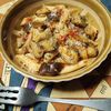 M*Pの作ってみた!投稿(冷凍ムール貝と茄子のトマトソースパスタ)