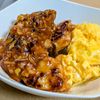 まゆのの作ってみた!投稿(辛さほんのり♩鶏チリふわたま添え)