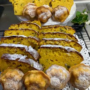 そら・ゆずの作ってみた!投稿(しっとりふわふわ！優しいかぼちゃパウンドケーキ)