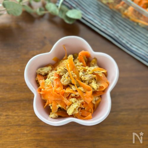 ピーラーで簡単！食感が楽しい「にんじんしりしり」