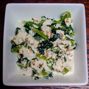 オレンジの作ってみた!投稿(5分で完成！洋食にも合う◎ほうれん草の白和え)