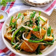 スタミナ系節約おかず♡『レバニラ風厚揚げ』調味料オール１☆