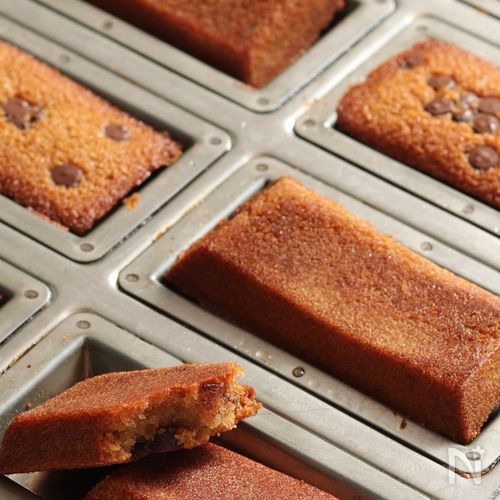 米粉のチョコチップコーヒーフィナンシェ【外カリッ中しっとり】