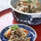 夏バテ対策！茄子と油揚げと豚のレンジ蒸し　梅山椒和え