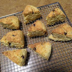 ももの作ってみた!投稿(カリほろ♡超ヘルシー♪【生おからのチョコスコーン♡】)