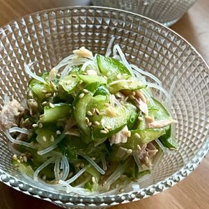 michuの作ってみた!投稿(さっぱり♡【きゅうりとツナの中華風春雨サラダ】あと一品に！)