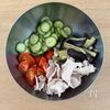 夏野菜たっぷり《ごま酢冷しゃぶサラダ》の工程2