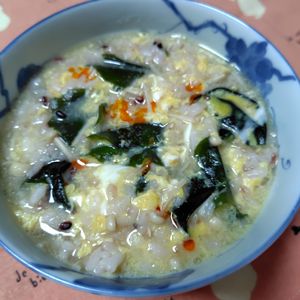 コスモスの作ってみた!投稿(【わかめと卵のクッパ】簡単/すぐ出来ランチ/こどもにも◎)