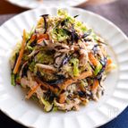 【茹でキャベツと鶏ささ身のひじきサラダ】ヘルシーボリューム◎