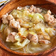 【鶏キャベツの春雨スープ】ツルッと食べやすい♬
