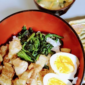 ゆみの作ってみた!投稿(【胃袋を掴むがっつりレシピ】絶品ルーロー飯)