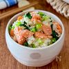 やさしい味わい♩鮭と小松菜の混ぜごはん