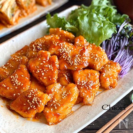 むね肉やわらか 韓国風辛うまチキン By ちおり レシピサイト Nadia ナディア プロの料理家のおいしいレシピ