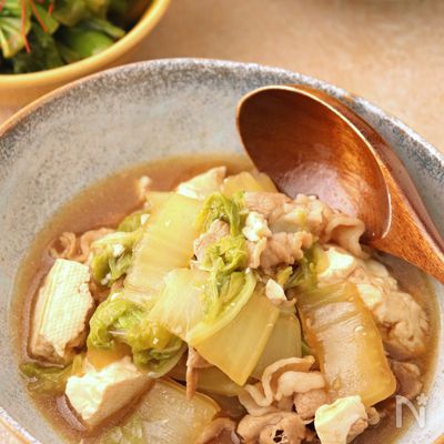 しょうがでポカポカ♪白菜と豚バラ肉のとろみ煮