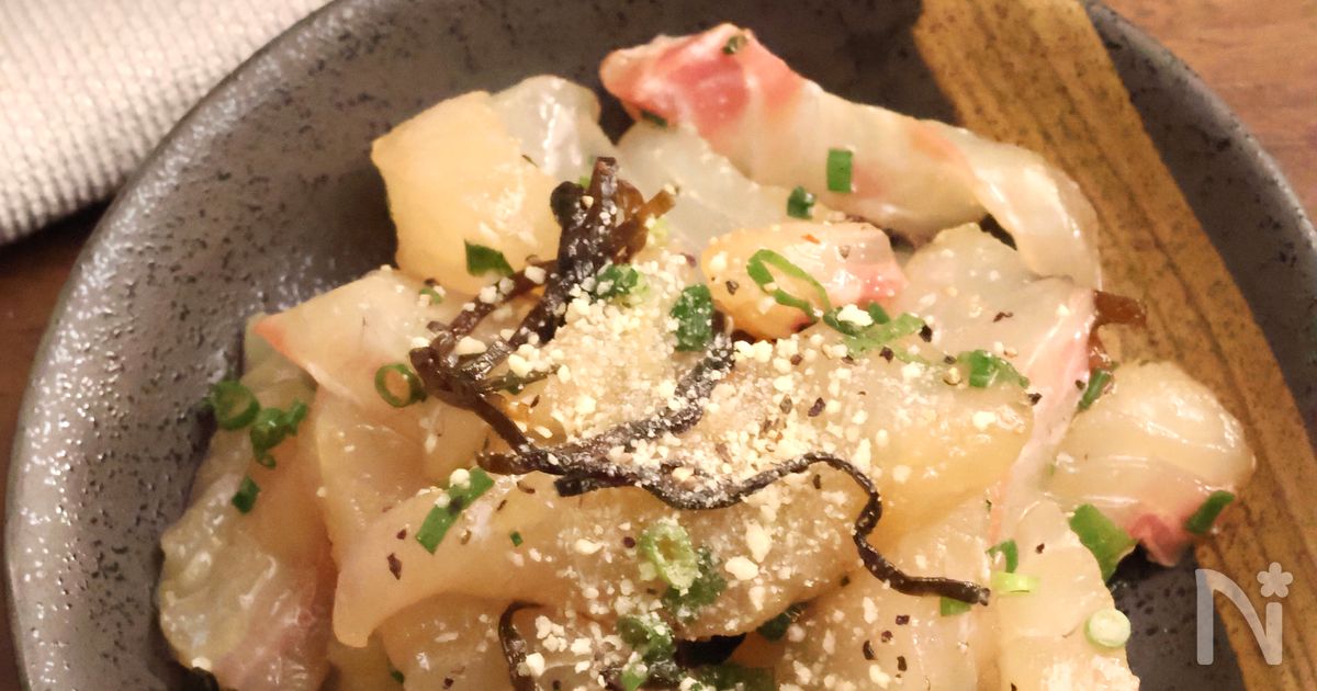 簡単！鯛の和風カルパッチョ