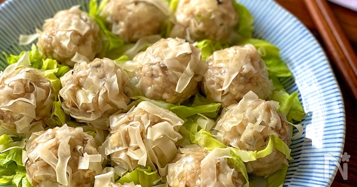 もちふわヘルシー♪【レンジで簡単！お豆腐シュウマイ】 | レシピ