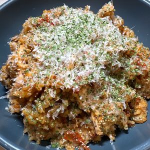 楽ラク手抜キッチン🐶🐾の作ってみた!投稿(ドボンと沈めるだけ！トマチキ炊き込みご飯)