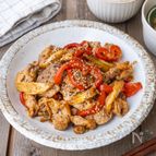 【白米泥棒】炒めて10分！豚こまとパプリカの焼き肉炒め