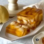 【材料4つ】混ぜるだけ簡単！桃とほうじ茶のゼリーテリーヌ