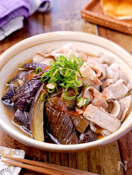 【豚バラなすのくたくた煮】レンジでOK♡簡単染みうまおかず♬