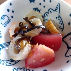 chachaの作ってみた!投稿(［冷やしておいしい！トマトとちくわの塩こん和え］おつまみに◎)
